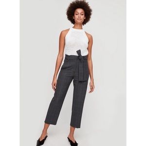 Wilfred new tie-front check pants